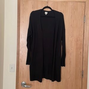 A New Day Black Long Sleeved Cardigan Sweater